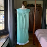 Image 7 of Mint Green Floral Lace Nightgown Large