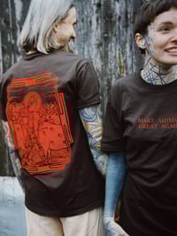 Image 1 of MAKE AHIMSA GREAT AGAIN Shirt Darkred 