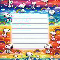 Image 3 of RAINBOW SNOOPY STATIONARY GIFT SET 