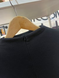 Image 5 of black ribbed summer jumper with pockets 