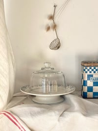 Image 1 of Ancien compotier et cloche en verre