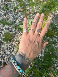 Image 1 of Recycled silver midi ring - moon