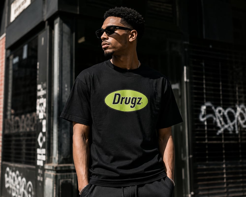 Image of DRUGZ® - 5 Boroughs Tee (NEON/BLACK)