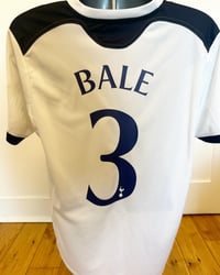 Image 3 of Tottenham PLAYER ISSUE “BALE 3” 2010/11 Home Cup Shirt + UCL patches (L)