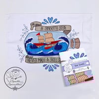 Image 1 of Ship In A Bottle Tea Towel