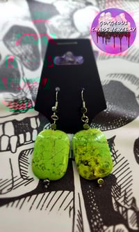 Image 1 of Green Magnesite Earrings 