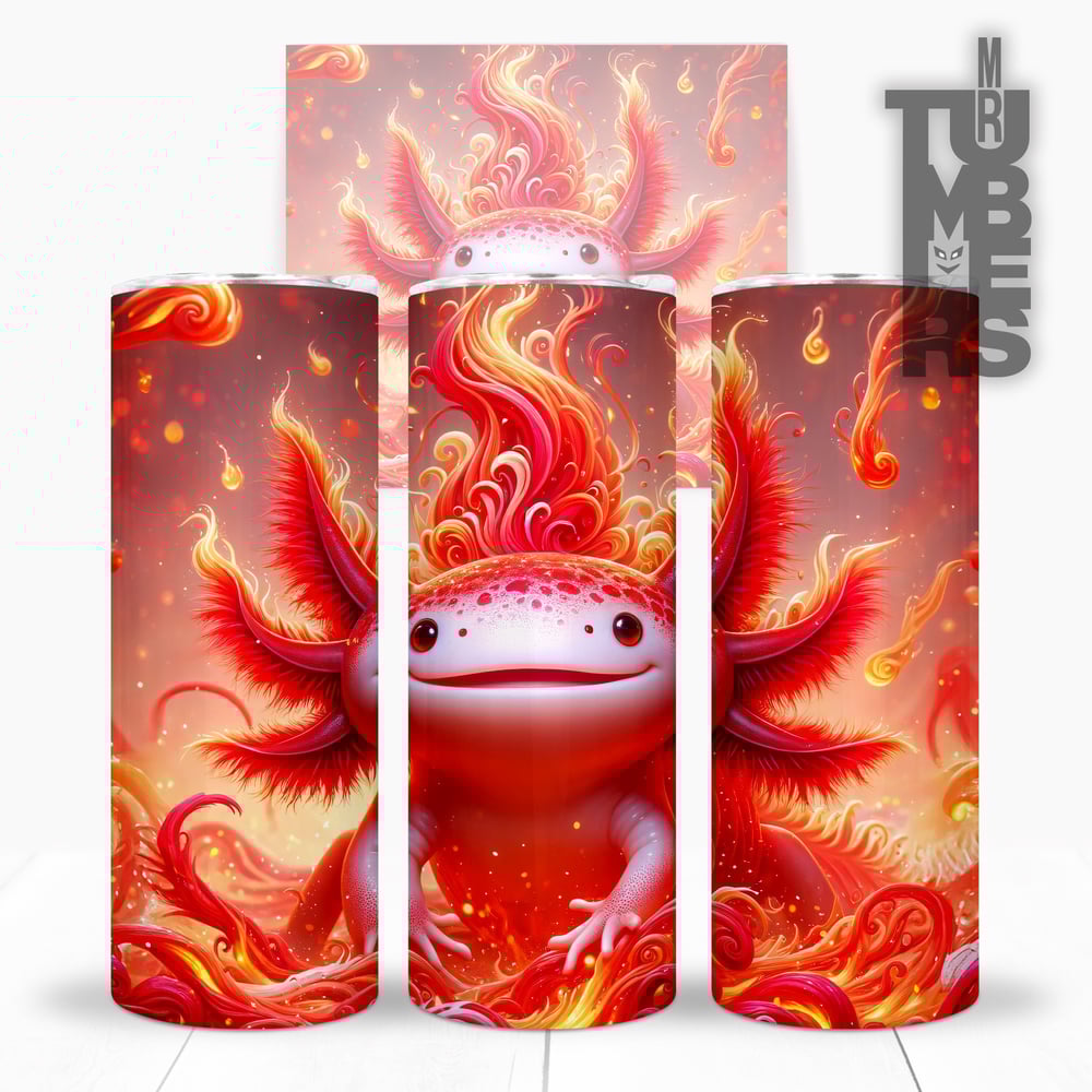 Image of FlameAlotl Double Walled Stainless Steel Drinks Tumbler