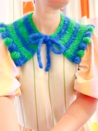 Image 5 of Striped Mohair Bubble Collar no. 1