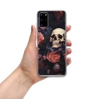 Image 10 of Goth Inspired Baroque Style Painting Skulls and Flowers Clear Case for Samsung®