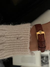 Image 5 of AUTHENTIC Vintage Horsebit GUCCI Brown leather Watch ✨🏇🏻