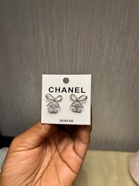Image 5 of CC Bow Earrings