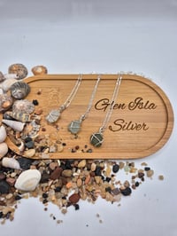 Image 1 of Sterling Silver Wrapped Sea Glass Necklace