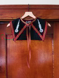 Image 3 of GOLD METAL EMBROIDERY COMET COLLAR  sienna tie