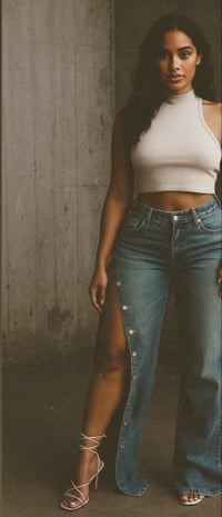 Image 3 of PREMIUM ULTRA SNAP PLAIN DENIM 