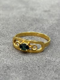 Image 5 of 18ct Sapphire Boat Style
