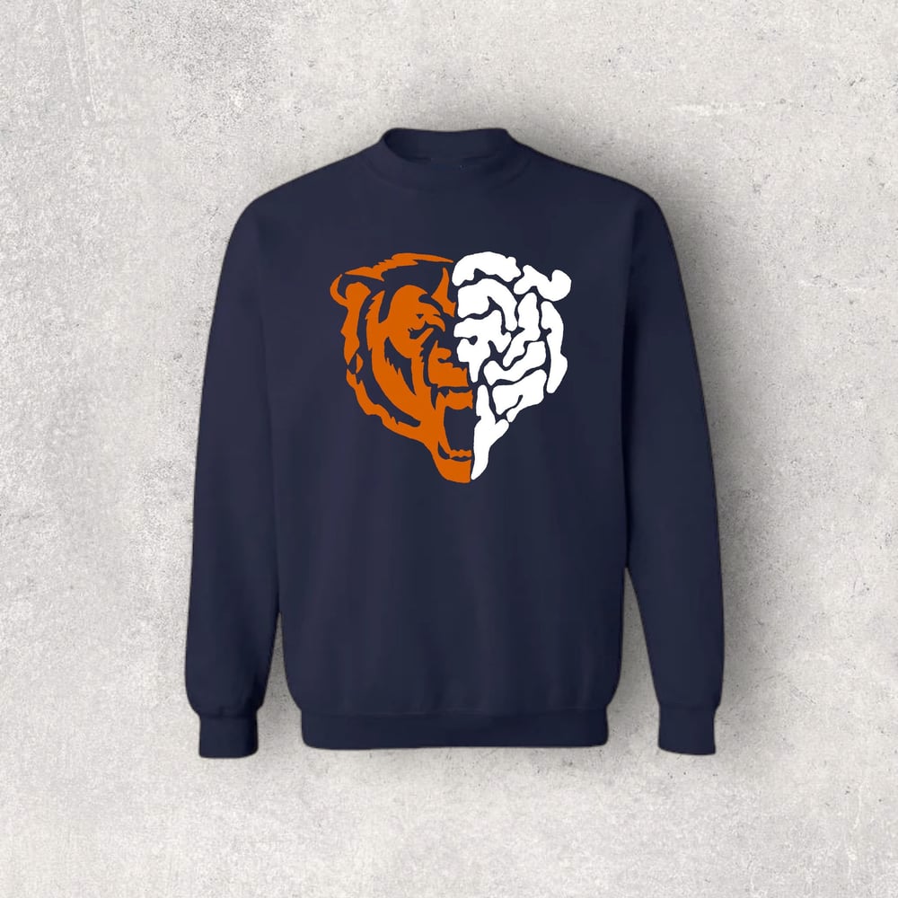 Image of Bear Down Crewneck Sweater (Navy) 