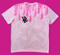 Image 2 of “PINK OCTOPUS” CUSTOM PAINTES T-SHIRT XL