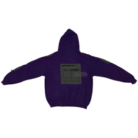 Image 3 of (L-XL) Nike Grey into Purple Hoodie Vest Series "Blair" 534