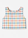 Colourful Grid Cropped Tank sizes 8-20 with free post 
