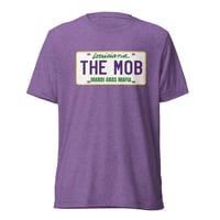 Image 1 of The Mob Louisiana License Plate (Mardi Gras Mafia) Short sleeve t-shirt