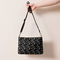 Image 1 of black music notes Crossbody bag