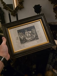 Image 1 of "Christ comforter” 1800s Bible page with preserved web