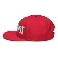 Image 6 of PATRIOT Red and White Snapback Hat from PatriotsCo.com