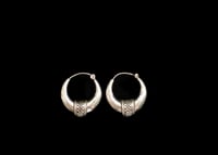 Image 2 of Ethnic Silver Hoops