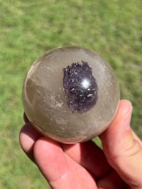 Image 21 of Smoky Quartz, Lepidolite & Tourmaline Sphere  #2916