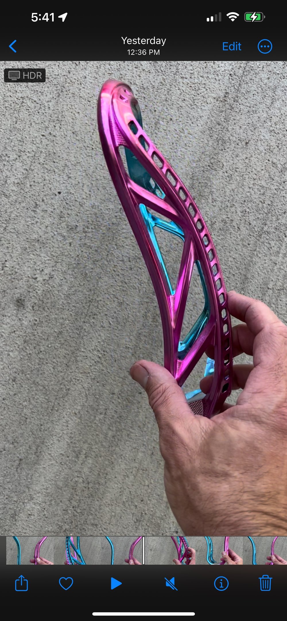 Chromed offensive head unstrung