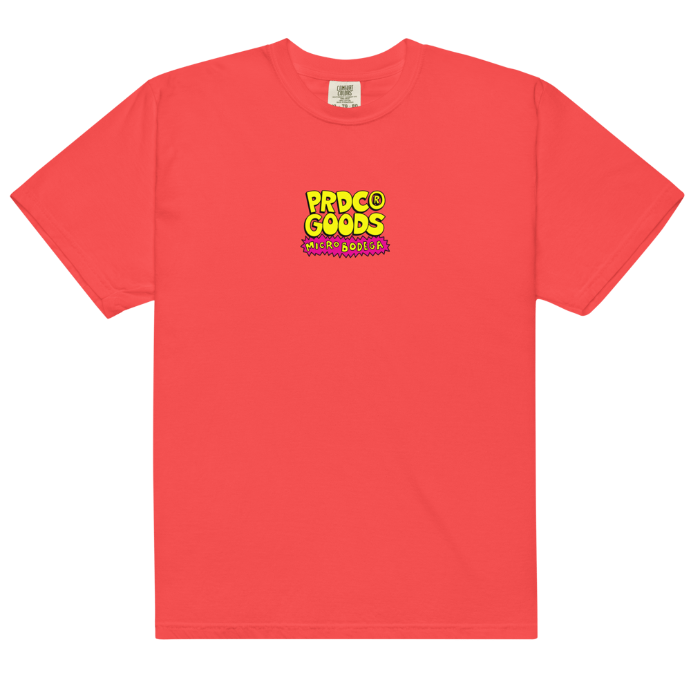 PRDC GOODS MICRO BODEGA "SHOP" garment-dyed heavyweight t-shirt