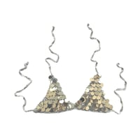 Image 1 of Silver Sequin Crochet Bralette copy