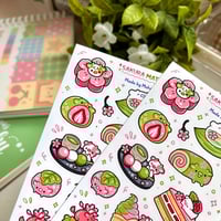 Image 3 of Matcha Sakura | Matte Sticker Sheet
