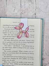 Image 2 of Pink Balloon Dog Magnetic Bookmarks