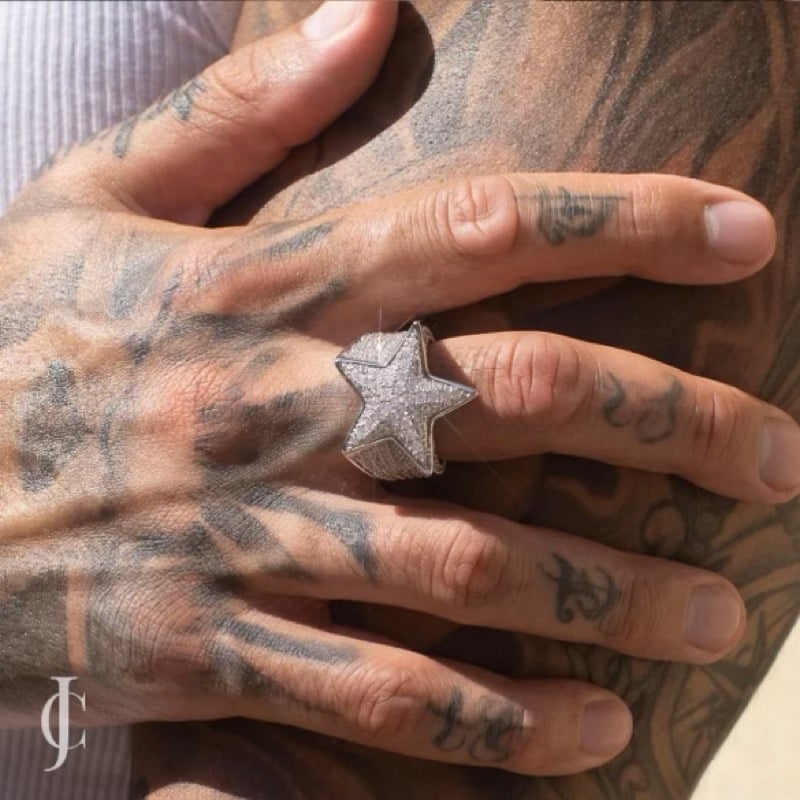 Custom Luxury Hip Hop Icebox Jewelry: 925 Silver VVS Moissanite Diamond Star  Ring With Iced Out Letter For Men From Luxury_jewelry888, $25.34 |  DHgate.Com