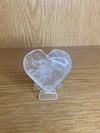 Clear quartz heart 