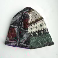 Image 4 of Reworked Reversible Beanie Pendleton x Purple Cashmere
