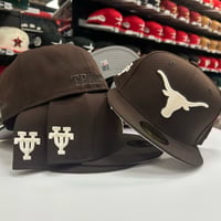 Image 1 of New Era 59Fifty Burnt Wood - Ivory 