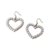 pearl heart earrings