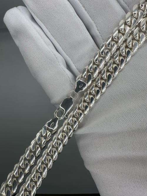 Image of 28" Vintage Sterling Silver Cuban Link Chain 