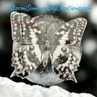 Image 2 of Black and White with Butterfly Prayer/Trinket Box