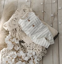 Image 1 of Newborn boy onesie for photoshoot | Jeremy | melange stripes