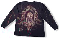Image 1 of “GOTH” BLEACH PAINTED LONG SLEEVE T-SHIRT 2XL
