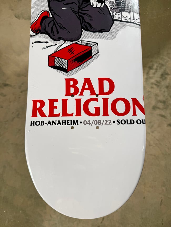 Bad Religion HOB Anaheim sold out 4.8.22 skateboard