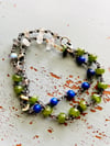 labradorite, turquoise and lapis bracelet