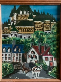 Image 3 of Folky Oil Painting Quebec City