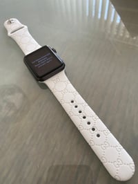 Image 1 of Custom "GUCCI" Monogram Apple Watch Band