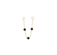 Image 1 of 3 Bead Black Agate Chain