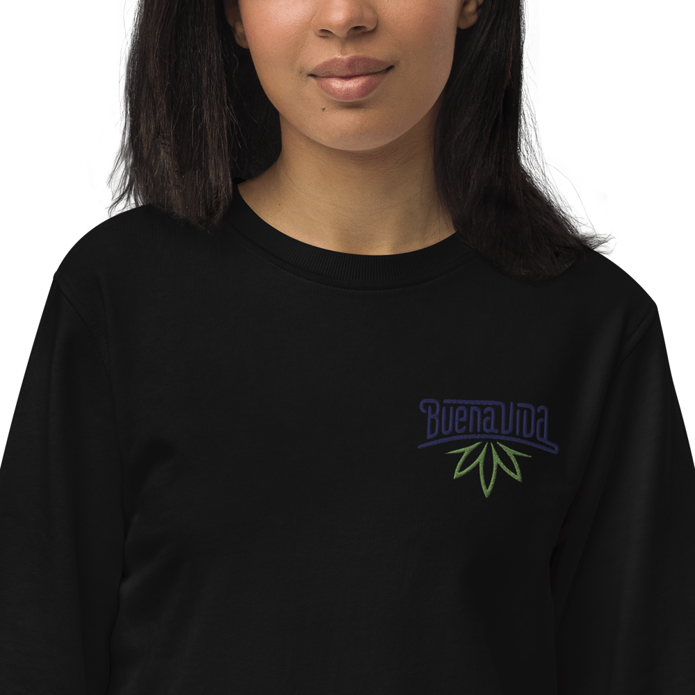 Buena Vida Embroidered Unisex Organic Sweatshirt