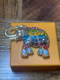 Image 1 of Luxury Stone Elephant Brooch